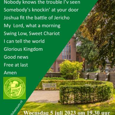 Spirituals in “De Hof” 5 juli 2023